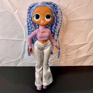 LOL Surprise 10" OMG Fashion Doll Blue Purple Excellent Braids Metallic Flare